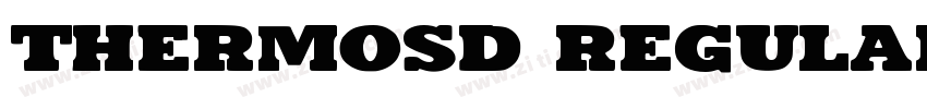 Thermosd Regular字体转换